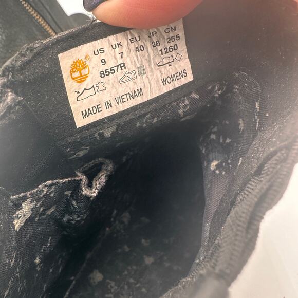 Timberland Black Earthkeepers Stratham Suede Leather Booties Size 9 - Picture 2 of 10